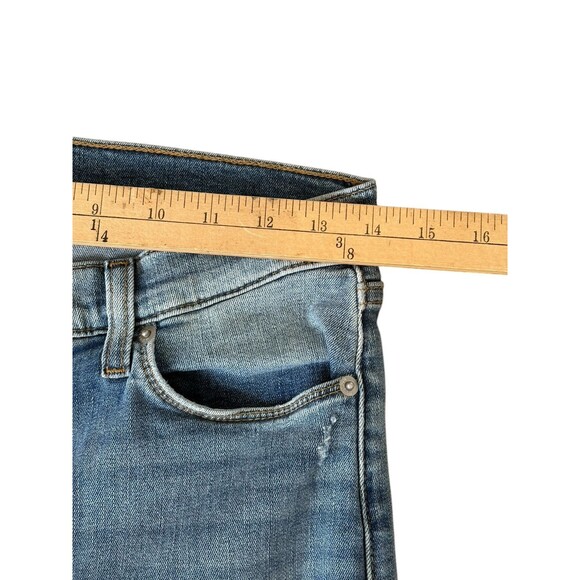 Hudson Crop Harkin Super Skinny Cuffed Destroyed Stretch Jeans Women’s Size 27 - Picture 4 of 16